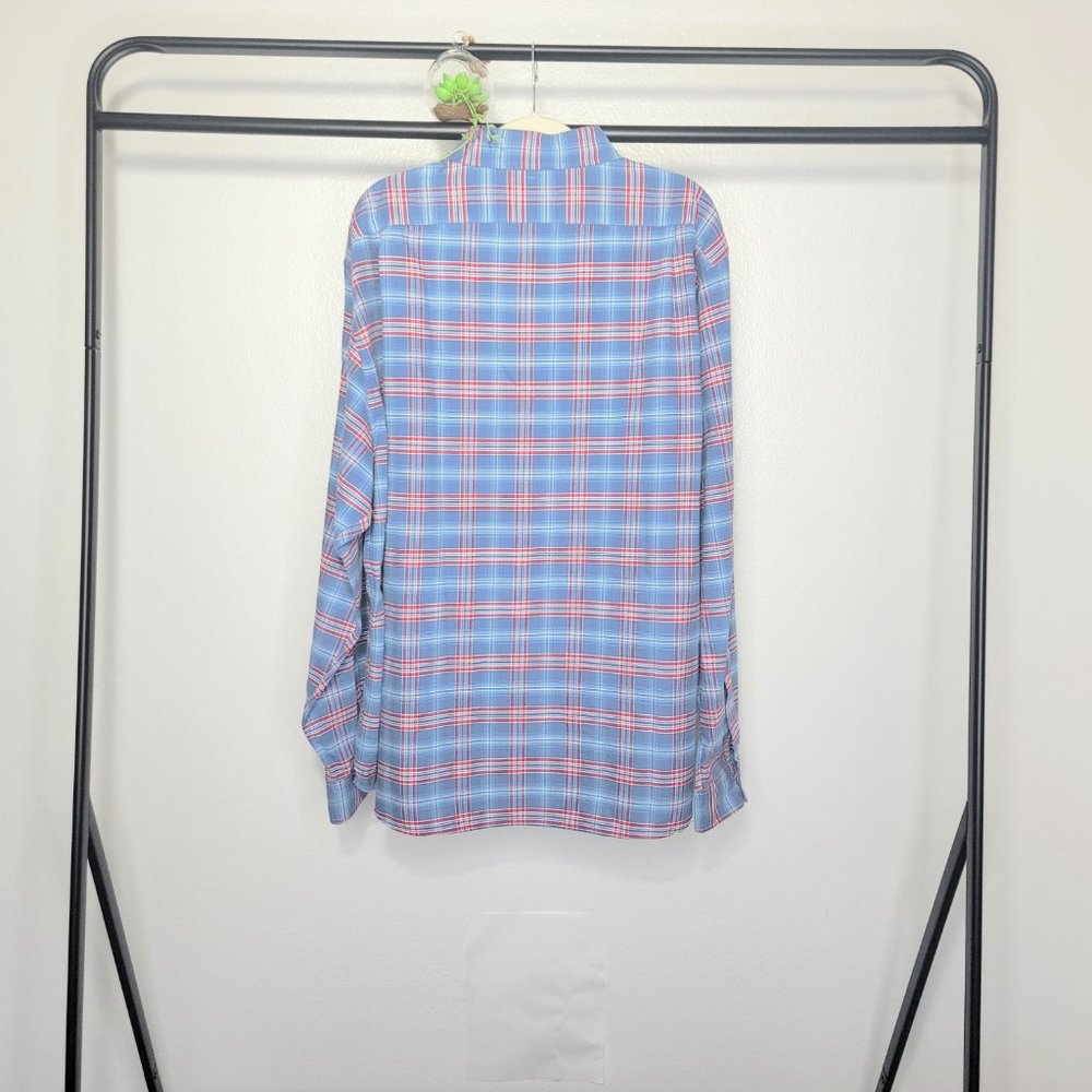 Daniel Cremieux Classics Slim Fit Blue Plaid Shirt - Picture 8 of 10